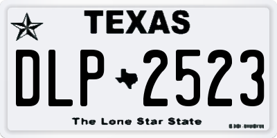 TX license plate DLP2523