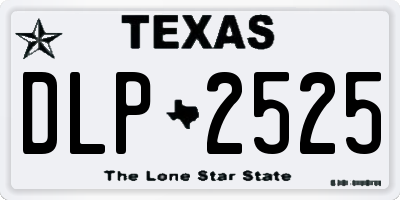 TX license plate DLP2525