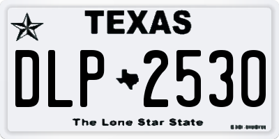 TX license plate DLP2530