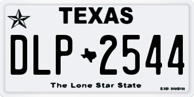 TX license plate DLP2544