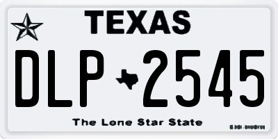 TX license plate DLP2545