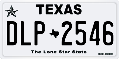 TX license plate DLP2546