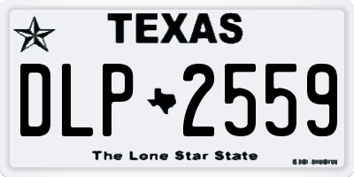 TX license plate DLP2559