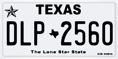 TX license plate DLP2560