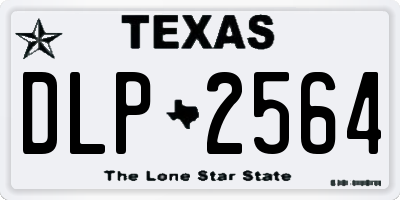 TX license plate DLP2564