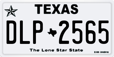 TX license plate DLP2565