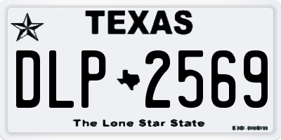 TX license plate DLP2569