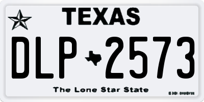 TX license plate DLP2573