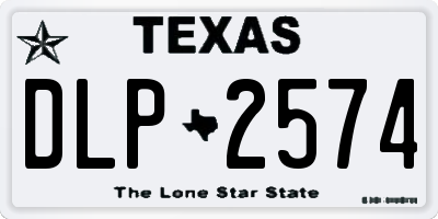 TX license plate DLP2574