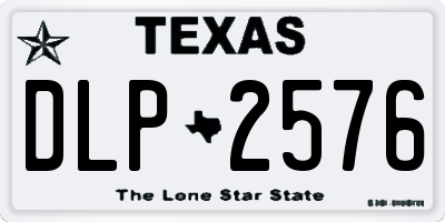 TX license plate DLP2576