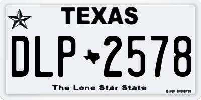 TX license plate DLP2578