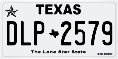 TX license plate DLP2579