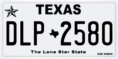 TX license plate DLP2580
