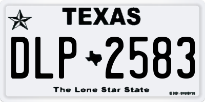 TX license plate DLP2583