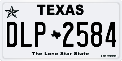 TX license plate DLP2584