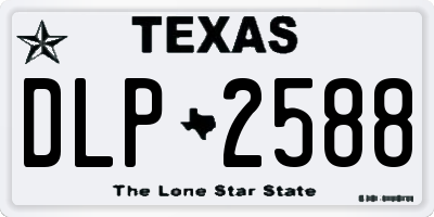 TX license plate DLP2588