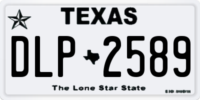 TX license plate DLP2589