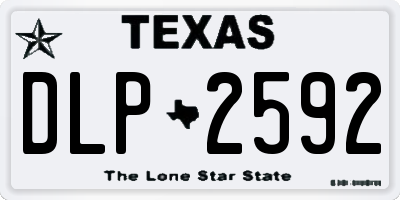 TX license plate DLP2592