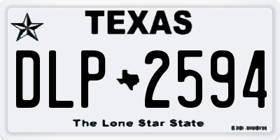 TX license plate DLP2594