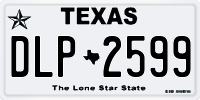 TX license plate DLP2599