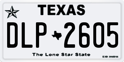 TX license plate DLP2605