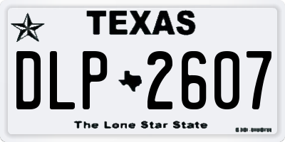 TX license plate DLP2607