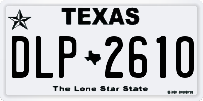 TX license plate DLP2610