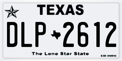TX license plate DLP2612