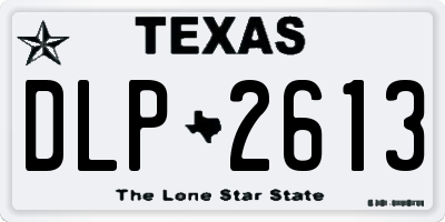 TX license plate DLP2613