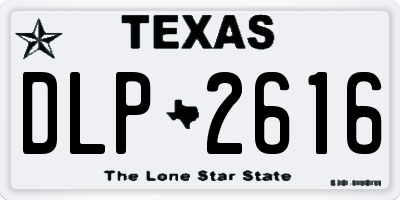 TX license plate DLP2616
