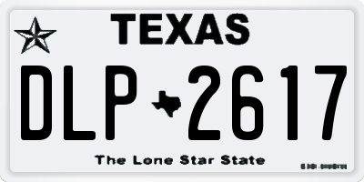 TX license plate DLP2617