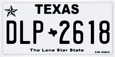 TX license plate DLP2618