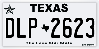 TX license plate DLP2623