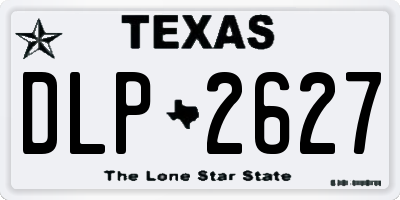 TX license plate DLP2627