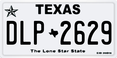 TX license plate DLP2629