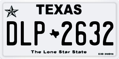 TX license plate DLP2632