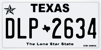 TX license plate DLP2634