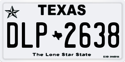 TX license plate DLP2638