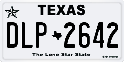 TX license plate DLP2642