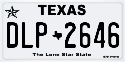 TX license plate DLP2646