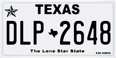 TX license plate DLP2648