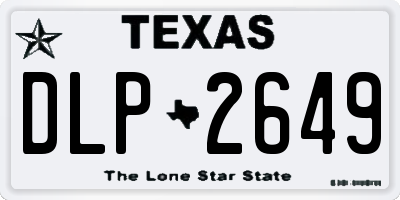 TX license plate DLP2649