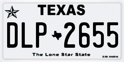 TX license plate DLP2655