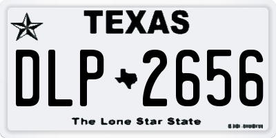 TX license plate DLP2656