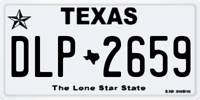 TX license plate DLP2659