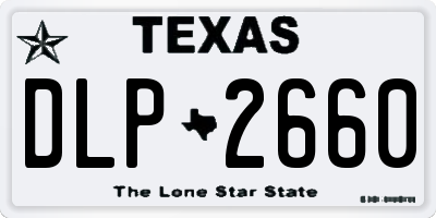 TX license plate DLP2660