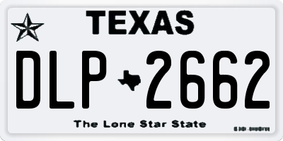 TX license plate DLP2662