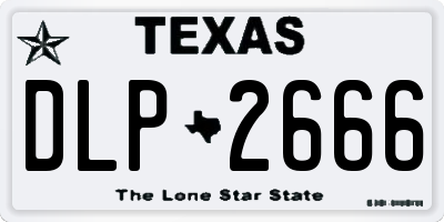 TX license plate DLP2666