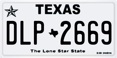 TX license plate DLP2669