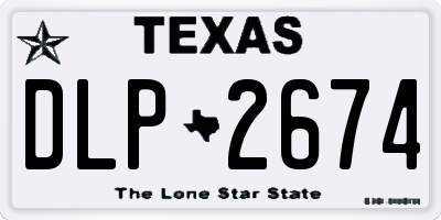 TX license plate DLP2674